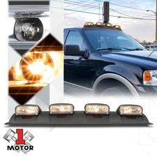 Universal Clear Lens Off Road Top Roof Mount Fog Light Lamp w/ Harness+Switch
