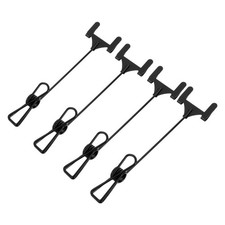 4Pcs Retail Sign Holder Clips Black Metal for Merchandise and Price Card Display