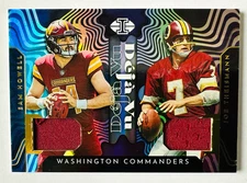 2022 Illusions Joe Thieisman, Sam Howell DUAL Jersey RC Deja Vu Commanders!