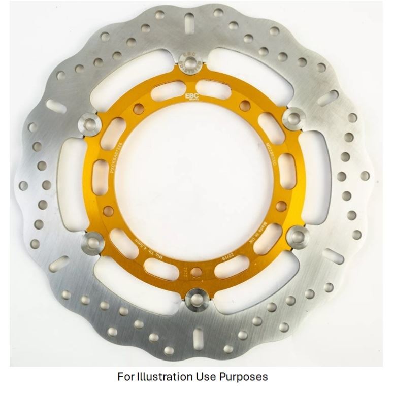 EBC Steel Cont X Brake Disc FLHS for Yamaha FZ6 Fazer ABS 2 Pstn 4P5 06-07