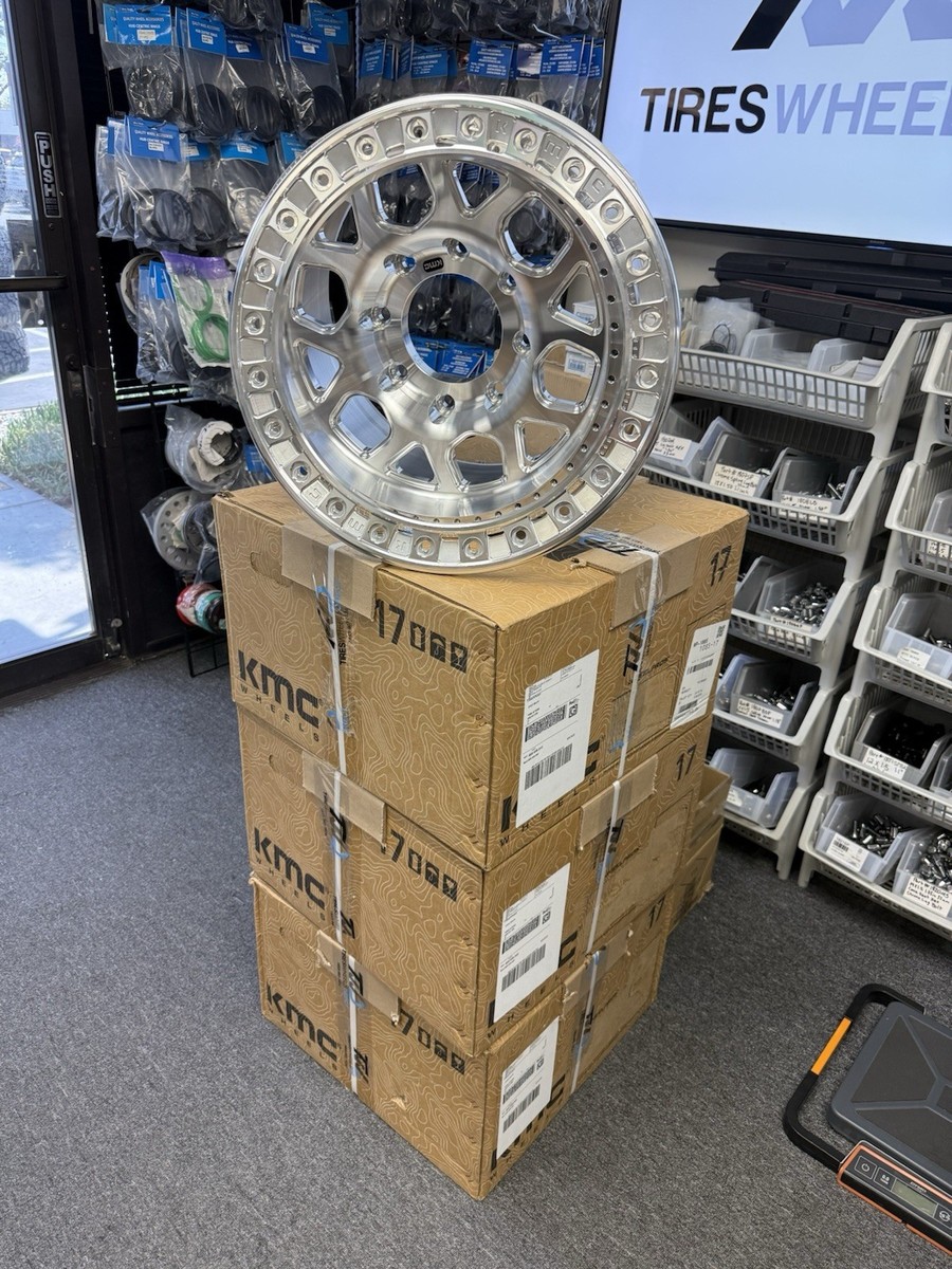 17x9 KMC KM450 Mesa FORGED SLOTTED BEADLOCK Raw Wheels 8x180