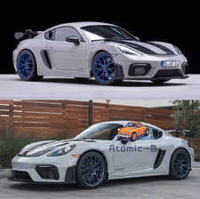 1: 18 NOREV Porsche CAYMAN GT4 RS 2023 WEISSACH alloy car model