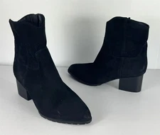 NEW! Vionic Women's Bishop Western Suede Boot Black US 7