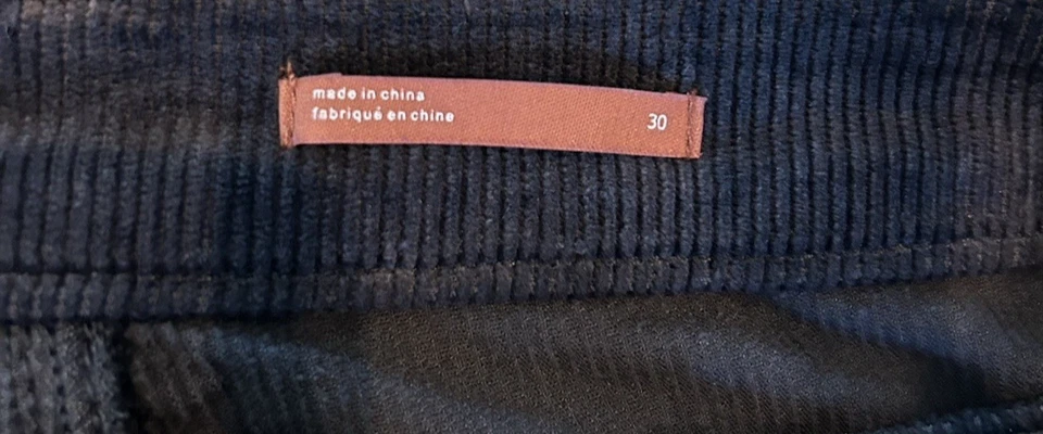 Pilcro Anthropologie The Icon Corduroy Black Pants Flare Women's Stretch Size 10 - Image 3 of 4