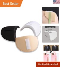 3 Pairs Shoulder Pads for Women Clothes,No-Sewing Required Anti-Slip Detachab...