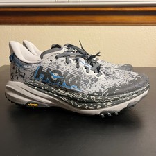 Hoka One One Speedgoat 6 GTX Blue Gray Running Shoes 1155150-SSTT Mens 10.5D