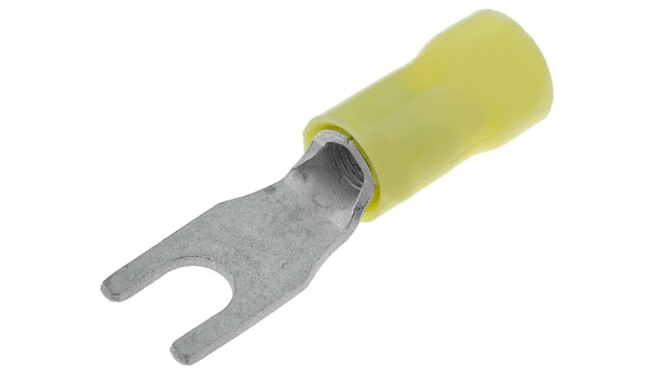Fork Tip M4.5 36mm² Crimp Insulated 165015