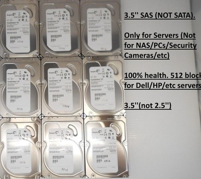 Lot of 4 Seagate 1TB 7.2K SAS 3.5'' Storage Server 6gbps Hard Drive ST31000424SS