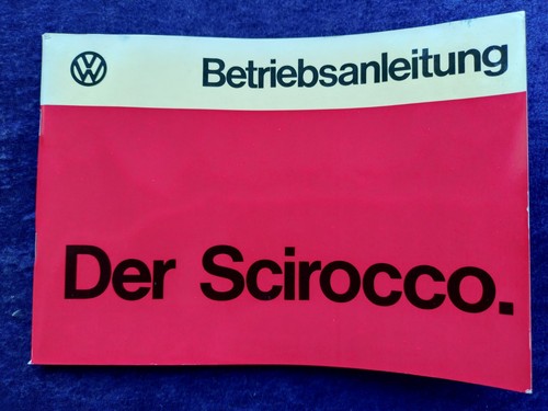 VW Scirocco 1 Betriebsanleitung 1.1974 - Bild 1 von 3