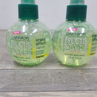 2 Rare NEW Garnier Fructis Spray Hair Gel XXL Liqui-gel Shake Effect Volume