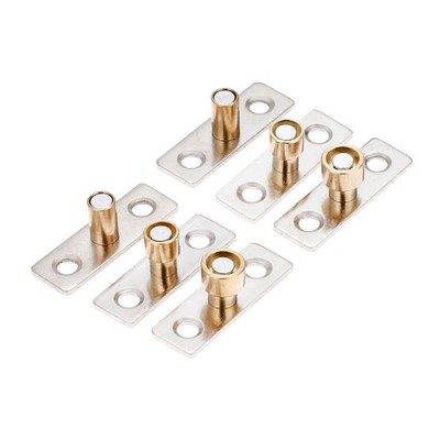 2pcs Wooden Door Sliding Guide Locator Stopper Cabinet Drawer Slides Hardware