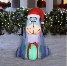 Disney Eeyore 3.5  Christmas Airblown Inflata...