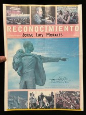 Fidel Castro Signed Autographed Certificate 11 3/4 x 15 3/4