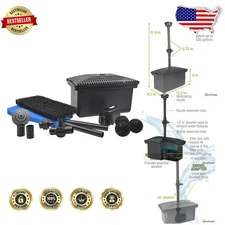 Durable Pond Filter Kit Medium - Submersible Pump, Aeration, UV Resistant