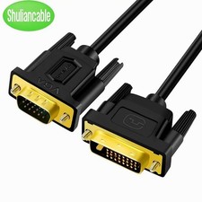 DVI to VGA Cable DVI-D 24 1 to VGA Adapter Cable Male to Male 1080P Full HD