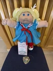 Cabbage Patch Kids Doll Lemon Blonde Blue Eyes 1984 OK Factory