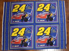 Jeff Gordon 24 Nascar DuPontMonte Carlo Cotton Fabric 46"X35"