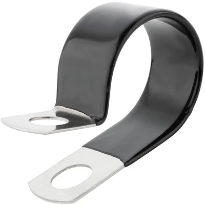 Boltza P-Clip Clamps – 304 Stainless Steel, Vinyl Coated Hose/Pipe/Cable