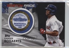 2022 Series 1 City Flag Commemorative Relics Black Xander Bogaerts Patch q7x