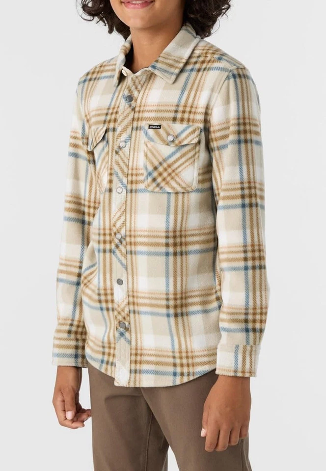 Camisa de franela Oneill Glacier súper polar para hombre talla XL a cuadros manga larga NUEVA Foto 3 de 4