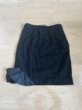 miumiu black tight skirt with ruffles size 38
