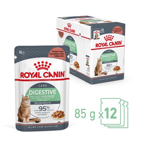 Royal Canin Digestive Sensitive in Gravy Cat Wet Food Pouch 12 x 85g - Picture 2 of 6