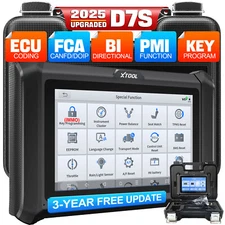 2025 XTOOL D7S Full Diagnostic Tool E.CU Coding 4000+ Bidirectional FCA Scanner