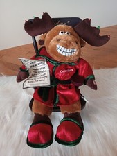 Singing Reindeer "Grandma Got Run Over By A Reindeer" Animated Plush 