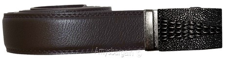 Man's belt X Large size genuine leather lizard skin Leather printed leather bew - Picture 10 of 12