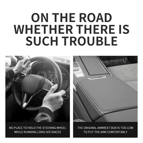 Car Armrest Cushion Cover Center Console Box Pad Protector Mat for Mercedes Benz - Image 4 of 4