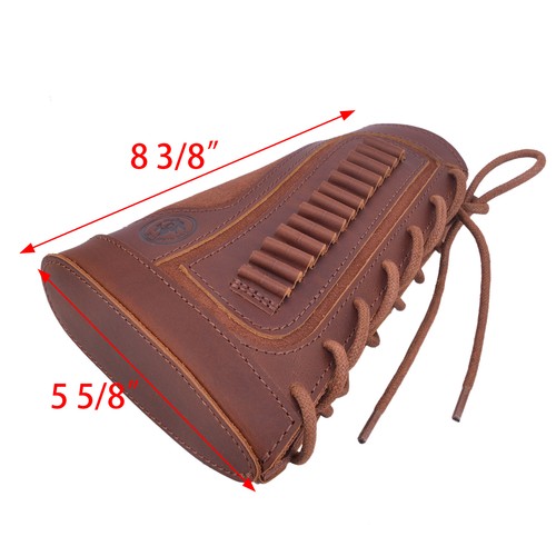 Leder Gewehr Flinte Hinterschaft mit Muschelhalter .357 .308 .22LR 12GA 16GA 20GA - Bild 46 von 91