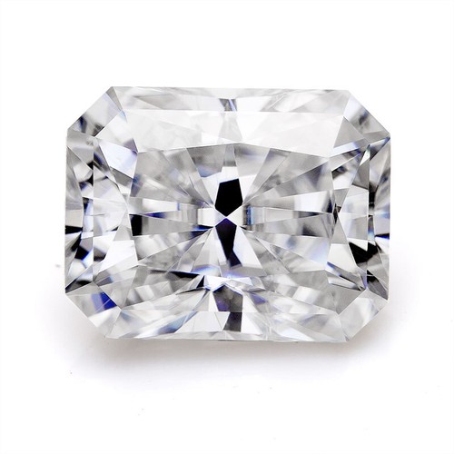 Radiant Loose Moissanite Stone Brilliant Cut White D Color VVS1 With Certificate - Picture 9 of 9