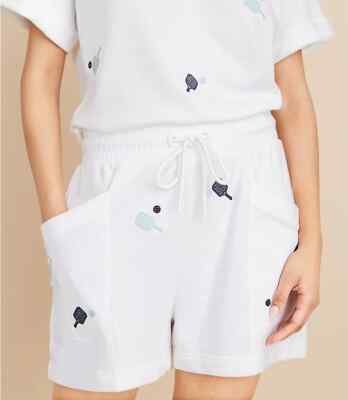 LOFT] Lou Grey Pickleball Cozy Cotton Terry Shorts New M