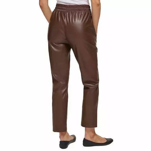 DKNY Jeans Ladies' Faux Leather Pull-On Pant M | eBay