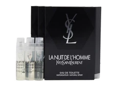YSL YVES SAINT LAURENT LA NUIT DE L'HOMME EDT 1.2ml .04fl oz x 3 COLOGNE SAMPLES