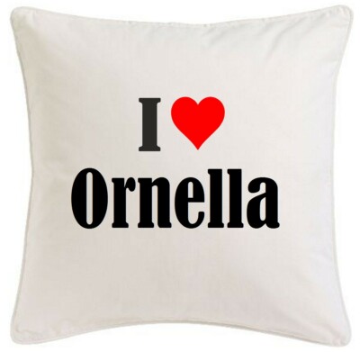 KISSENBEZUG I LOVE ORNELLA 40CMX40CM AUS MIKROFASER