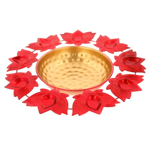 Tazón Urli Diwali Diya Soporte Flotante Flor Té Luz Vela Decoración India Lotus - Imagen 16 de 48