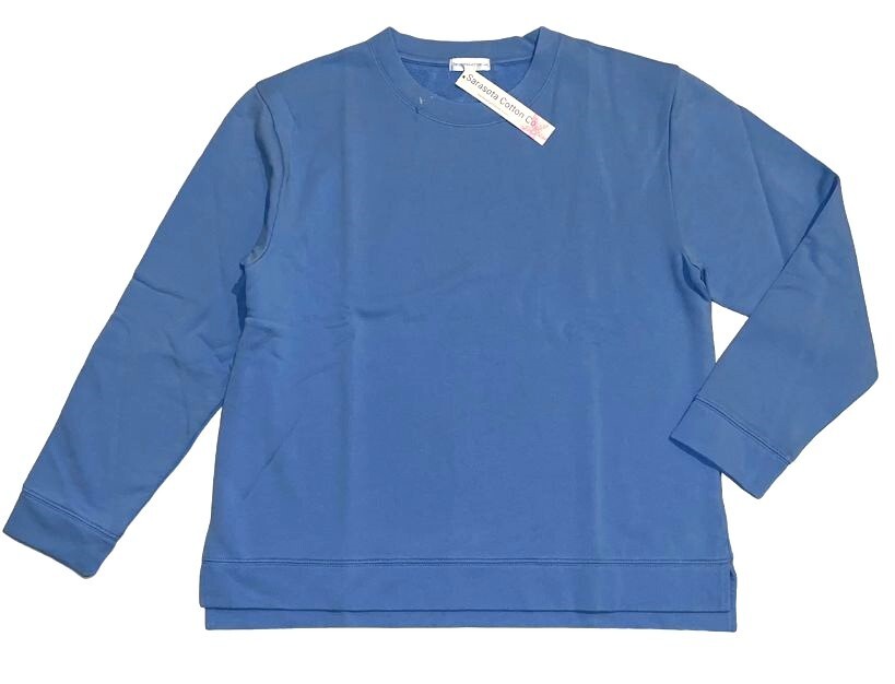 Sarasota Cotton 3X Bay Blue Siesta Key French Pullover