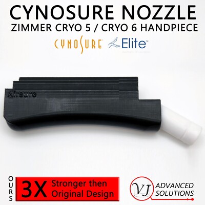 Cynosure Zimmer CRYO 5 , CRYO 6  Handpiece Nozzle * Reinforced Model *