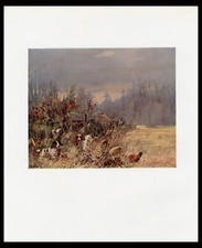 COCKER SPANIEL RARE OLD ANTIQUE BOOKPLATE DOG PRINT Artist REUBEN WARD BINKS