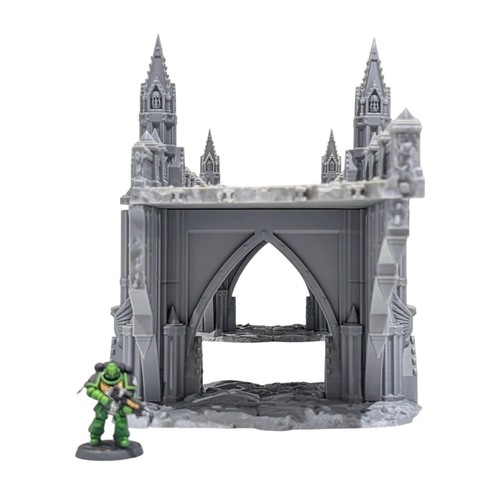 Benediction Bridge Ruins - 28mm Gothic 3D Printed Terrain for Tabletop Wargaming - Picture 4 of 8