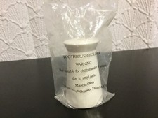 Tupperware White Weighted Toothbrush Seal Brush Holder Unopened