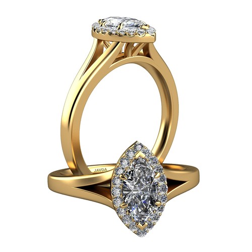 Women's 18K Gold Plated Stainless Steel Engagement Ring | Sizes 5-9, No Stone, Wedding Party Band 2 thumbnail image
