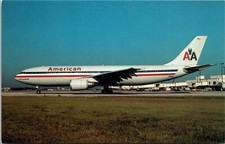 American Airlines Airbus A300B4-605R Vintage Postcard AeroGem American