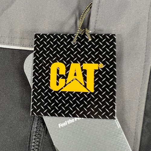 Caterpillar CAT Insulated Work Parka Mens Medium Black Gray Utility Work New - Picture 8 of 18