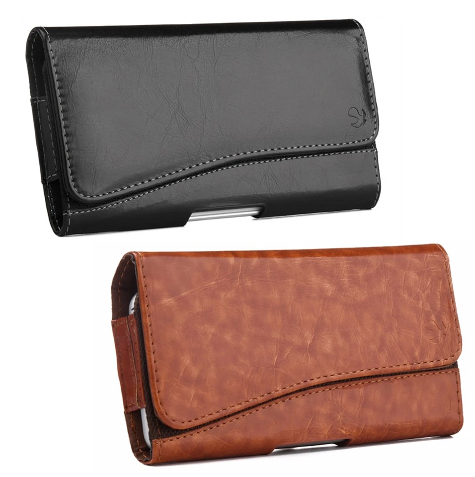 Horizontal Holster Clip Galaxy S8 S9 S10+ iPhone 11 Pro XS Max 7 8+ Pouch Case - Image 2 of 4