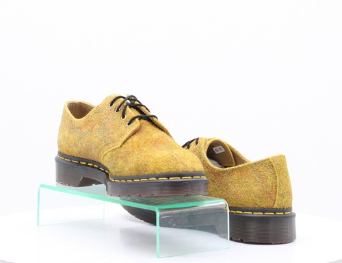 DR MARTENS SMITHS UNISEX MARBLED HAIRY SUEDE SHOES BROWN MUSTARD RRP £150 AD - Picture 6 of 9