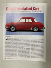 HMN 681 Article That's Design Compartmentalized Cars Renault Dauphine July 2012