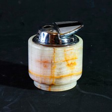 ACCENDINO DA TAVOLO VINTAGE SAFFA BASE ONICE MARMO A GAS butano