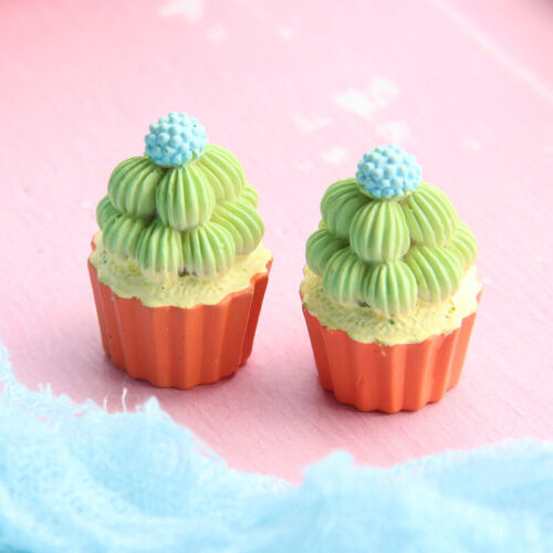 10Pcs Cupcake CraftsMacaron-Colored Realistic Food Ornaments For DIY Accessories - Picture 1 of 7